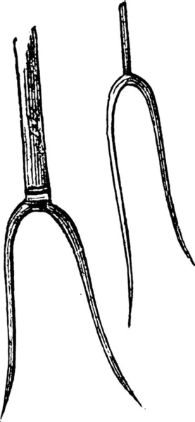 Illustration Une Corde Avec Une Canne Pêche — Image vectorielle