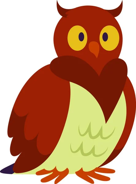 Illustrazione Vettoriale Simpatico Uccello Del Fumetto — Vettoriale Stock