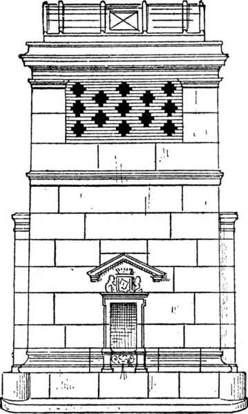 抽象的な建築壁紙やデジタル背景 — ストックベクタ