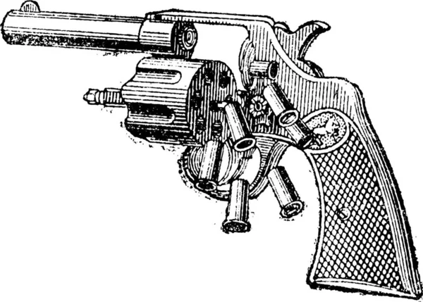 Ilustração Vintage Uma Arma —  Vetores de Stock