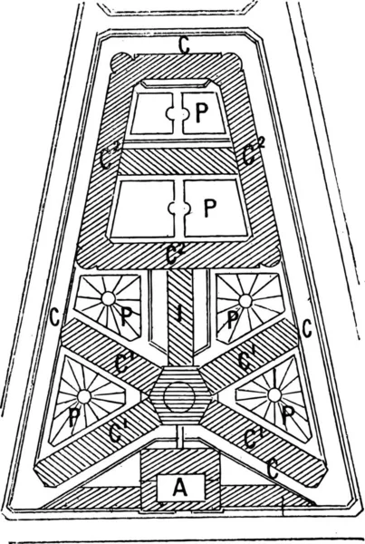 Vektor Illustration Skiss Ett Fönster — Stock vektor