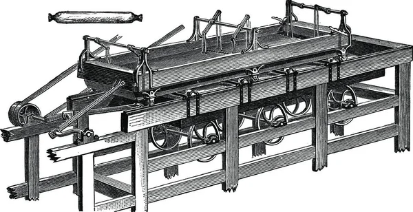 Immagine Una Panca Legno — Vettoriale Stock