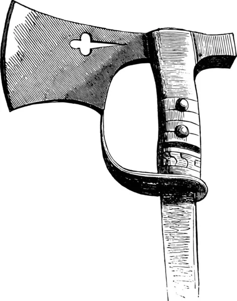 Hatchet Végrehajtó Titkos Bíróság Megőrzött Székesegyház Bázel Tanács Hall Vintage — Stock Vector