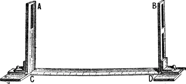 Questa Illustrazione Una Cornice Vintage Con Disegno Bianco Nero — Vettoriale Stock