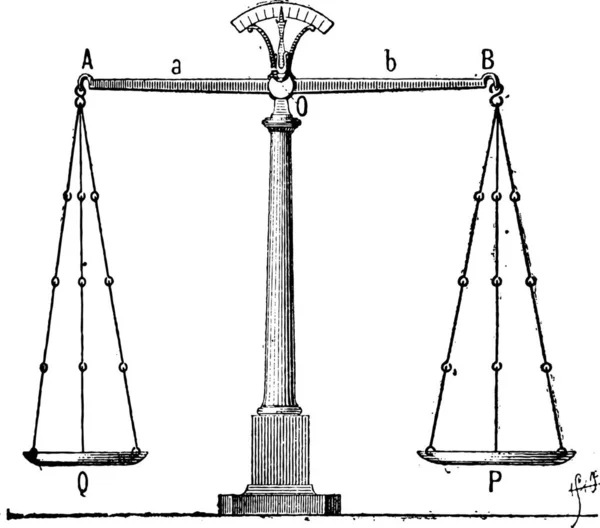 Illustration Vectorielle Une Échelle Tribunal — Image vectorielle