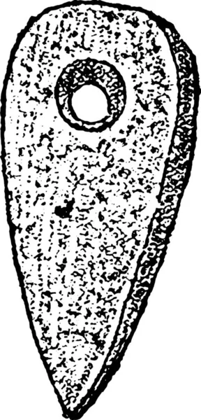 Ілюстрація Одного Чорно Білого Зображення Вінтажного Ключа — стоковий вектор