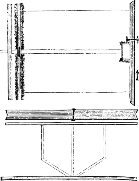 Linha Vintage Desenho Uma Nova Casa — Vetor de Stock