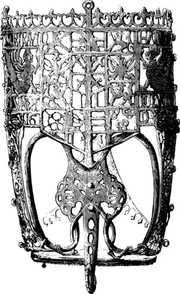 革了十六世纪 老式刻图 玛佳欣 Pittoresque 1876 — 图库矢量图片