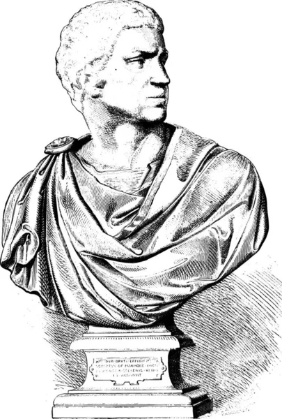 Musée National Florence Brutus Buste Inachevé Par Michel Ange Illustration — Image vectorielle