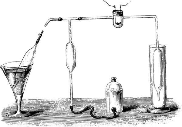 Ручная Иллюстрация Стакана Воды Бутылкой Кувшином — стоковый вектор