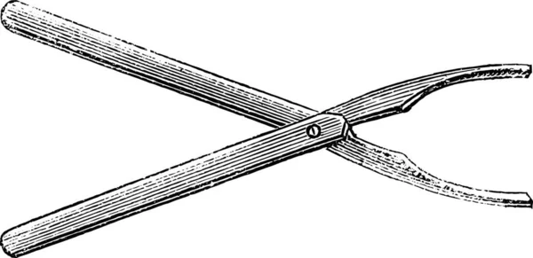 Illustrazione Vettoriale Disegno Bianco Nero Coltello — Vettoriale Stock