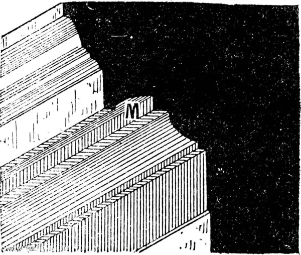 Jest Ilustracja Stylu Grunge Starego Budynku — Wektor stockowy
