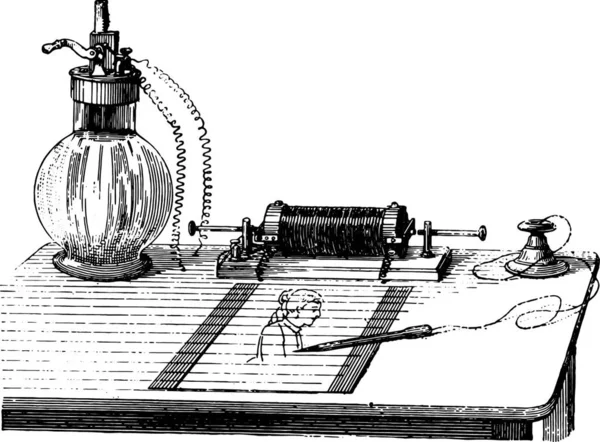 Illustrazione Una Macchina Pesca — Vettoriale Stock