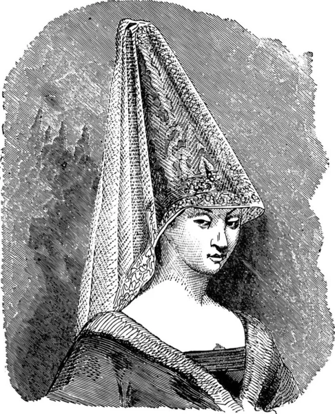 一张年轻女子头戴美国皇冠的照片 — 图库矢量图片
