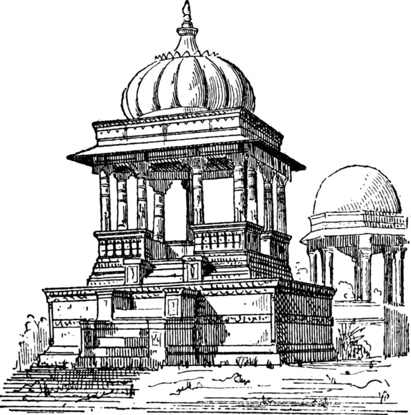 Vectorafbeelding Van Kathedraal Van Stad Van Wereld — Stockvector