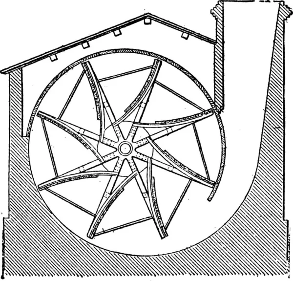 Zwart Wit Tekening Van Een Schip — Stockvector