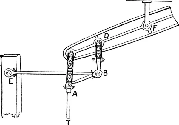 金属起重机的拉线 — 图库矢量图片
