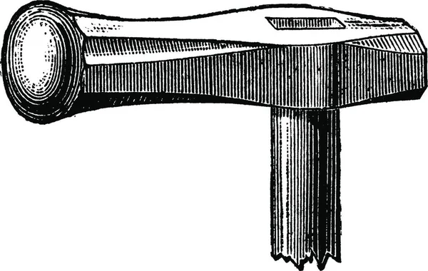 Illustrazione Una Tavola Legno Vintage Con Una Pistola — Vettoriale Stock