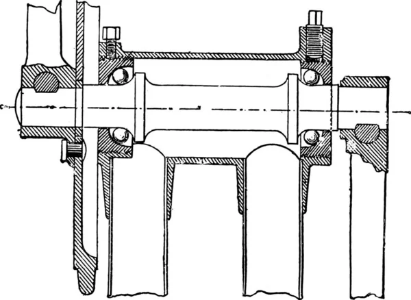 Illustrazione Vettoriale Uno Schizzo Ponte — Vettoriale Stock