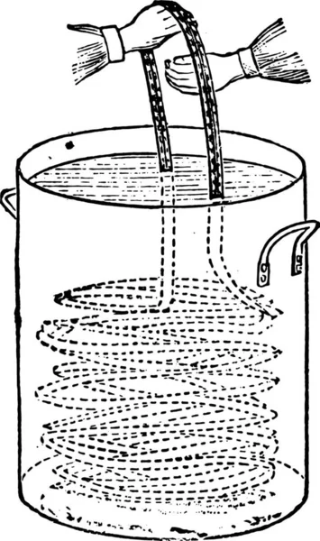 Ilustração Desenhada Mão Uma Torneira Água — Vetor de Stock