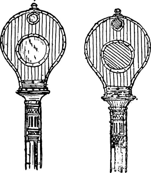 Esquisse Dessinée Main Vieille Lanterne Vintage — Image vectorielle