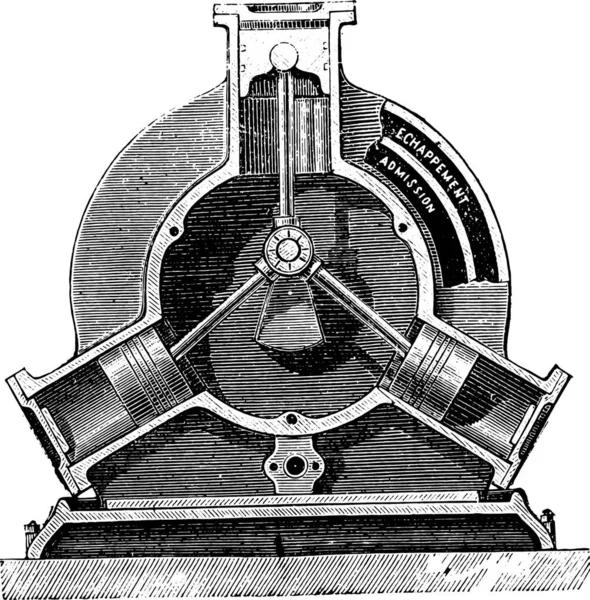 Ilustração Vintage Barril Metal Com Tubo Uma Válvula —  Vetores de Stock