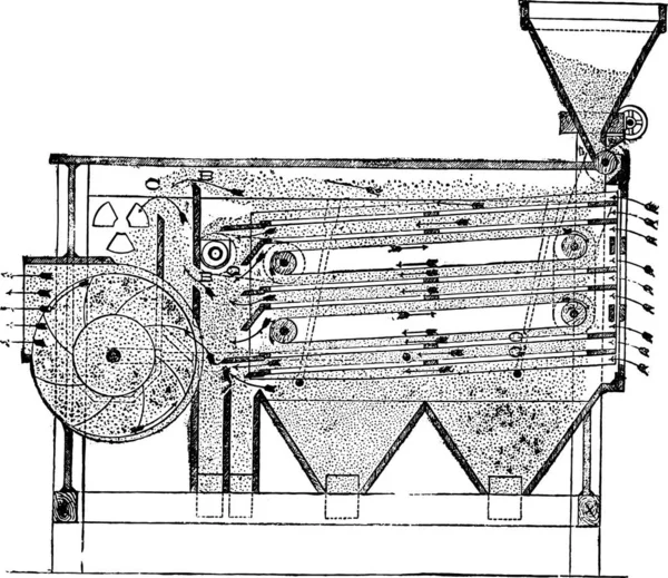 Kopírování Univerzální Čistička Vintage Ryté Ilustrace Průmyslové Encyklopedii Lami 1875 — Stockový vektor