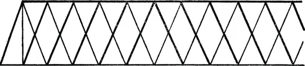 Diamond Systém Nebo Izometrický Vintage Gravírovanou Průmyslové Encyklopedii Lami 1875 — Stockový vektor