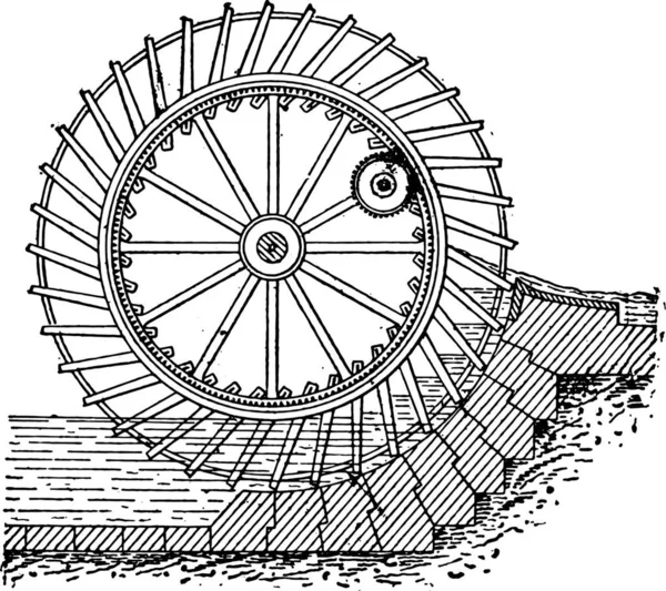 Hjulet Cykeln Vektor Illustration — Stock vektor