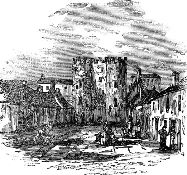 Drogheda Leinster Irlanda Durante Década 1890 Grabado Vintage Antigua Ilustración — Archivo Imágenes Vectoriales