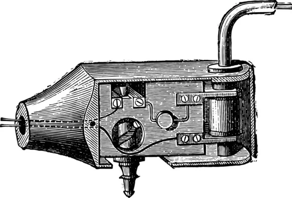 Boceto Dibujado Mano Vieja Radio Vintage — Archivo Imágenes Vectoriales