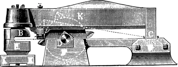 ハンマー蜂起またはドイツ語 ヴィンテージには図が刻まれています 産業百科事典 1875 — ストックベクタ