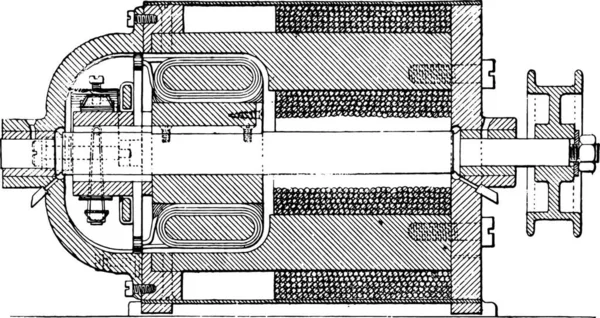 Schizzo Auto Meccanica Illustrazione Vettoriale — Vettoriale Stock