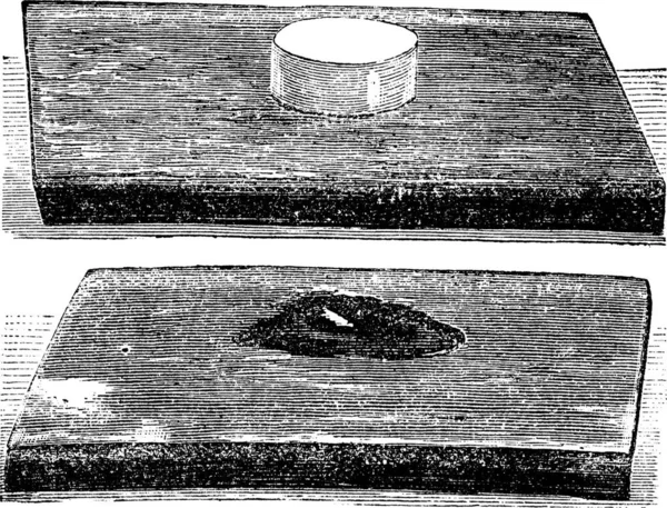 Elő Robbanás Fegyver Pamut Vintage Gravírozás Régi Vésett Illusztrációja Elő — Stock Vector