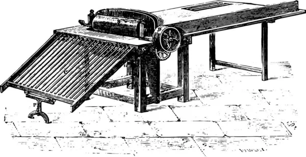 Arquembourg 시스템 빈티지 새겨진 1875 — 스톡 벡터