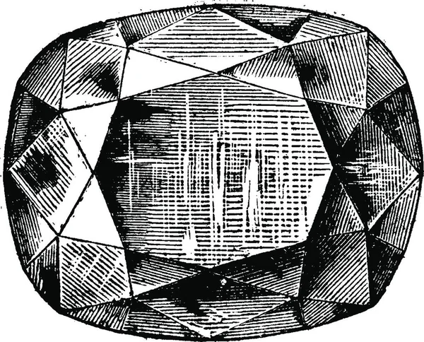 Stjärnan Söder Vintage Ingraverad Illustration Industriella Encyklopedi Lami 1875 — Stock vektor