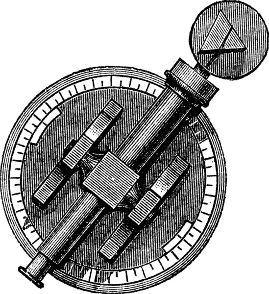 Spektroskop Oder Spektrometer Oder Spektrophotometer Oder Spektrograph Vintage Gravur Alte — Stockvektor