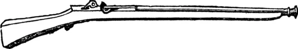 Arquebus Antiga Arma Fogo Velha Gravura Ilustração Gravada Velha Arquebus — Vetor de Stock