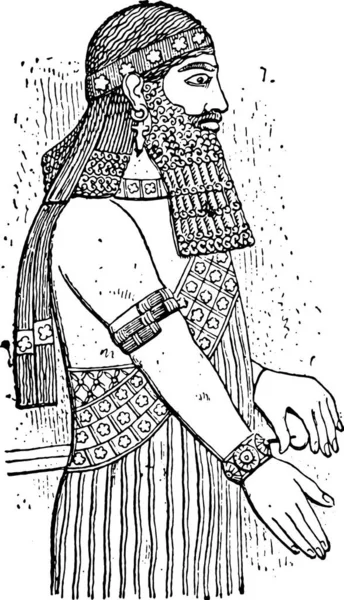 Vector Illustratie Van Een Meisje Een Hoed Sjaal — Stockvector