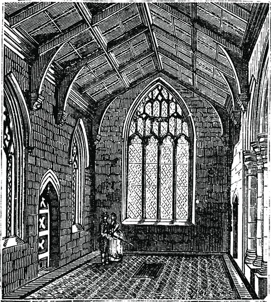 1890 잉글랜드 링컨셔 보스턴에 세인트보 Saint Botolphs Church 빈티지 판화를 — 스톡 벡터