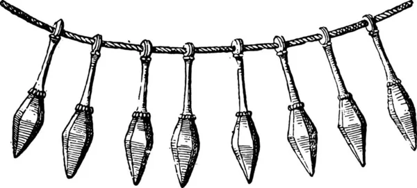 手描きの剣のセットのベクトル図 — ストックベクタ