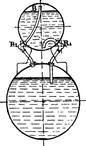 Ilustración Madera Una Caña Pescar — Archivo Imágenes Vectoriales