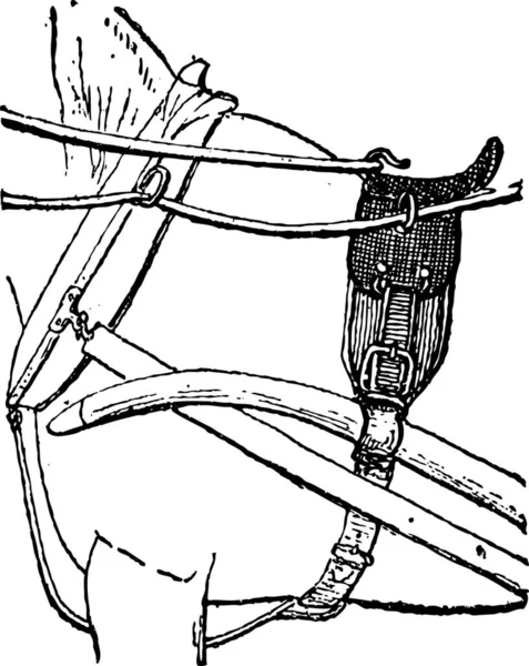 Illustration Eines Mittelalterlichen Schwertes — Stockvektor