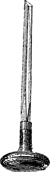 Disegno Una Stilografica Una Singola Penna — Vettoriale Stock