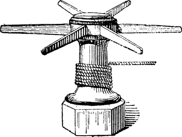 Hand Getekende Illustratie Van Een Molen — Stockvector