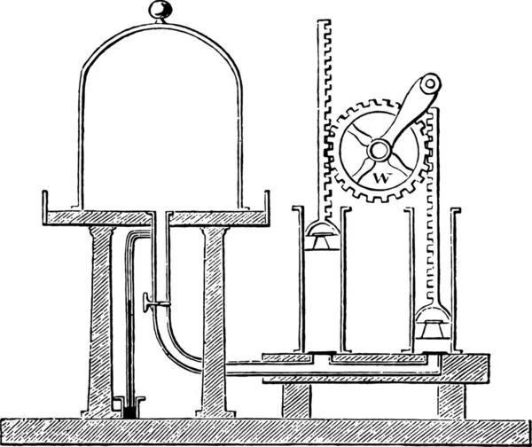 Illustration Vectorielle Croquis Réservoir Gaz — Image vectorielle