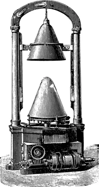Ilustração Equipamento Industrial Antigo Abandonado —  Vetores de Stock