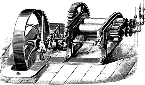 Ілюстрація Двигуна — стоковий вектор
