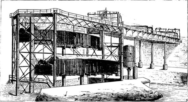 Schets Van Een Gebouw — Stockvector