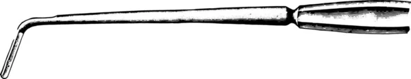 Schwarz Weiße Zeichnung Einer Lupe — Stockvektor